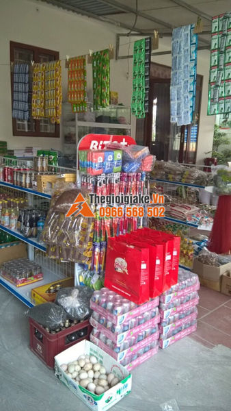 Lắp đặt kệ bày hàng siêu thị tại Văn Giang